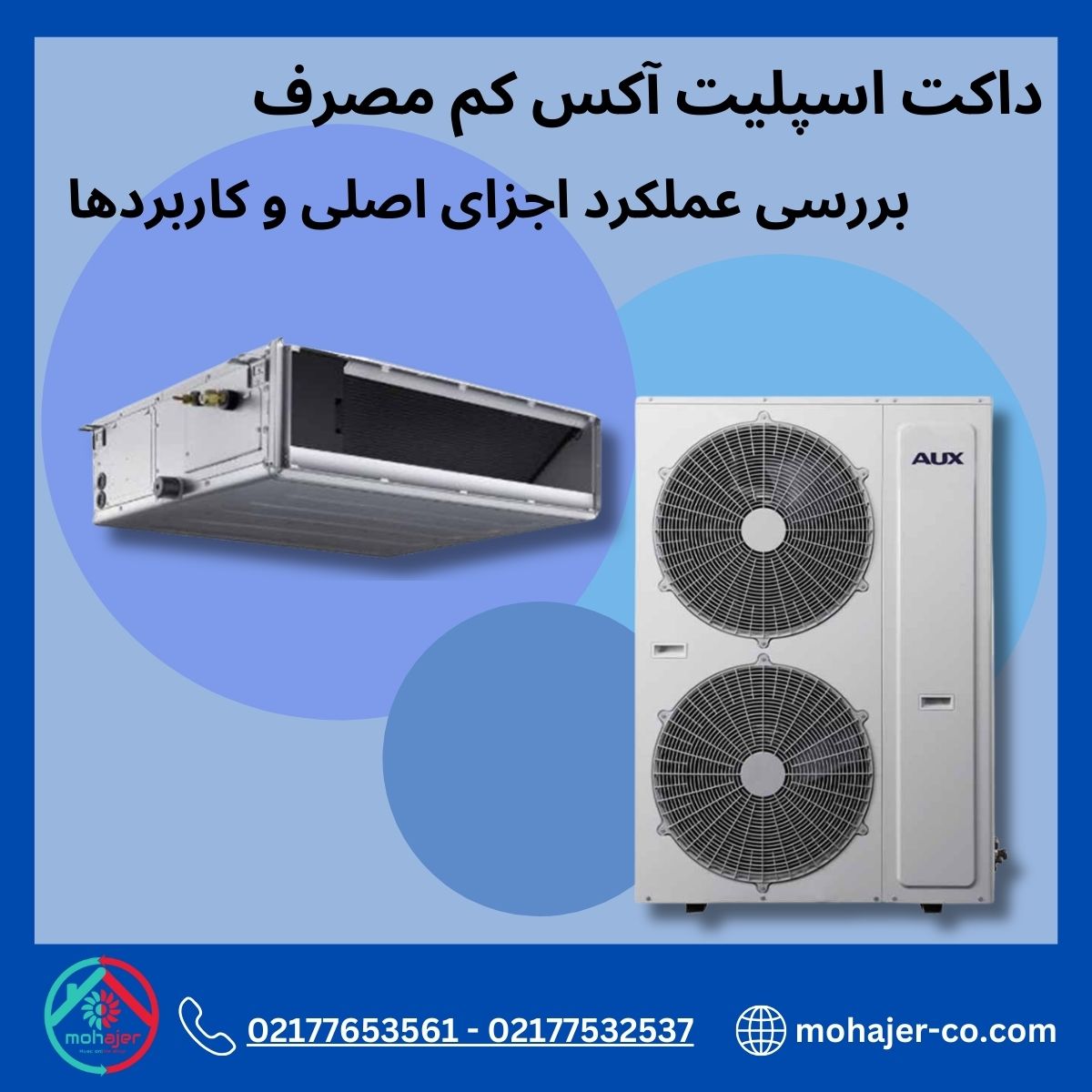 داکت اسپلیت آکس کم مصرف