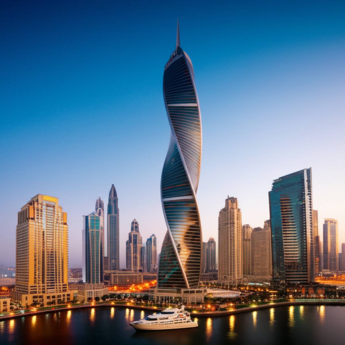 برج کایان (Cayan Tower) - نماد معماری مدرن دبی