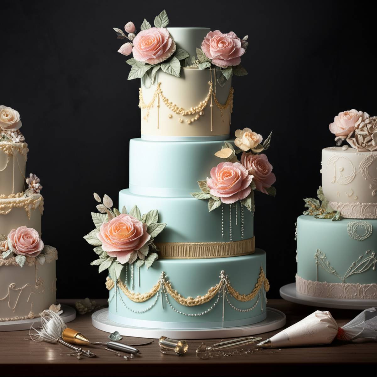 تکنیک های تزئین کیک برای قنادی