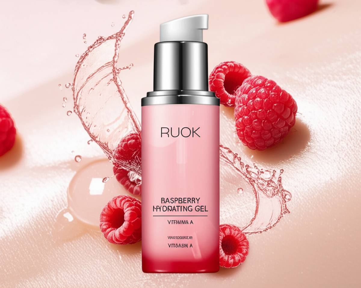 بررسی کرم ژل آبرسان پمپی تمشک حاوی ویتامین A آر یو اکی