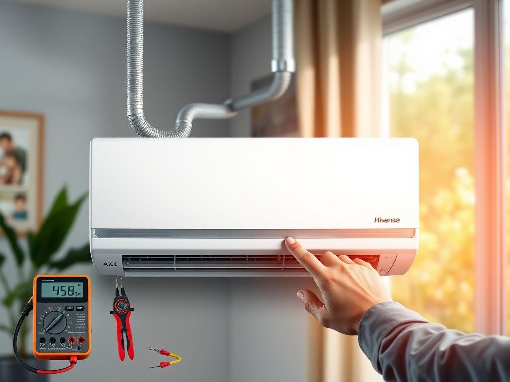 مشکلات رایج تعمیر کولر گازی هایسنس | راهنمای جامع و آسان